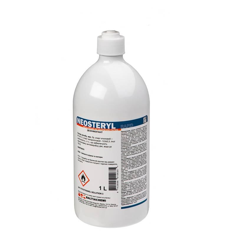 Антисептик для дезінфекції рук та поверхонь НЕОСТЕРИЛ РАПІД 1000мл (флакон)